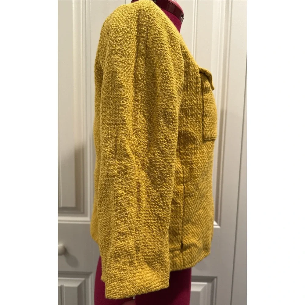 Chico's Womens Blazer Jacket‎ Yellow Size 0